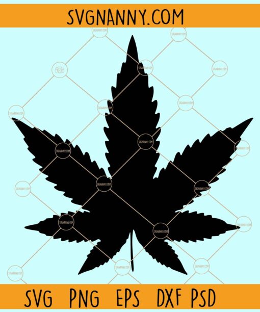 Pot Leaf SVG, Weedleaf SVG, 420 svg, Weed svg, Cannabis svg, Stoner svg, Hippie svg