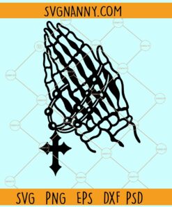 Praying Skeleton hands svg, Praying Hands SVG, Praying Skeleton Hands file