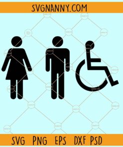 Restroom signs SVG, Bathroom Sign Svg, bathroom svg, restroom svg