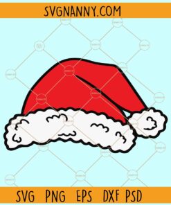 Santa Hat svg, Santa Hat Clipart svg, Santa Hat outline svg, Santa Hat png svg