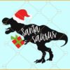 Santasaurus svg, Christmas gift svg, Dinosaur svg,  Christmas Clip Art svg, Christmas sign svg