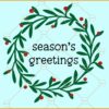 Seasons Greetings svg, Christmas lights svg,  Christmas Clip Art svg, Christmas sign svg