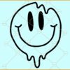 Smiley face drip svg, Melting smiley face svg, smiley svg, melting smiley svg