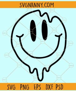 Smiley face drip svg, Melting smiley face svg, smiley svg, melting smiley svg