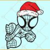Spiderman Christmas SVG, Spiderman Christmas with Hat SVG, Spiderman svg