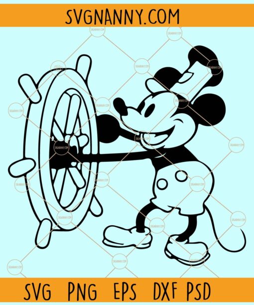 Steamboat Willie SVG, Mouse on Steam Boat SVG svg, Disneyland svg, Walt Disney svg