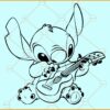 Stitch with guitar SVG, Guitar stitch SVG, Stitch SVG, Lilo and Stitch Svg