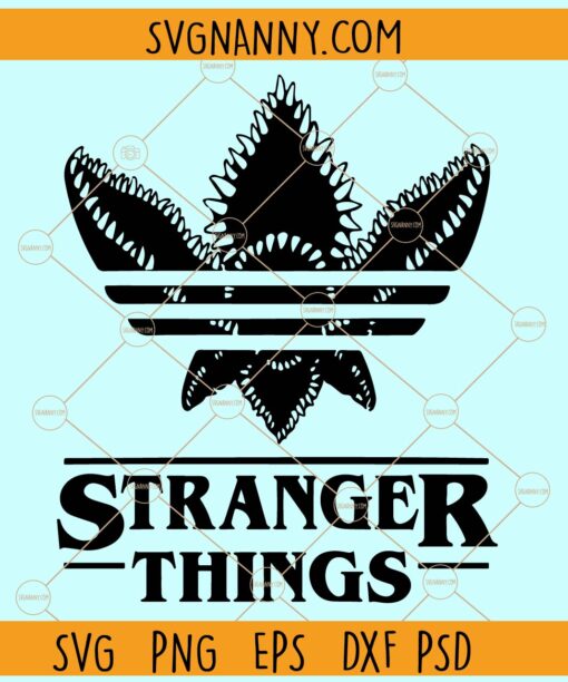 Things Adidas Logo Svg, Stranger Things Svg, Stranger Things Font Svg