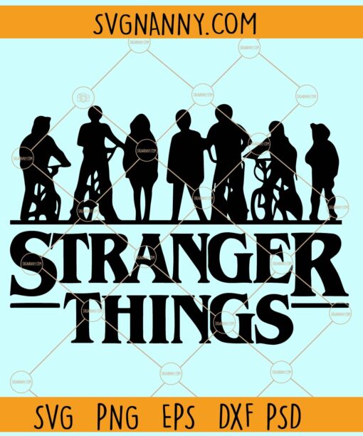 Stranger Things Movie Characters Clipart Svg, Stranger Things Characters SVG, Stranger Things Svg File