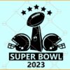 Super Bowl 2023 SVG PNG, NFL Football SVG, LVII Super Bowl 2023 SVG