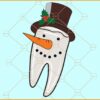 Teeth Christmas SVG, Christmas Teeth svg, Snowman tooth svg, Funny Christmas Teeth svg
