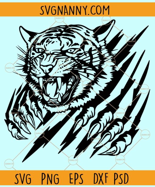 Tiger claws svg, Tiger Scratch svg, Animal Claw Clipart svg, Claw Marks svg