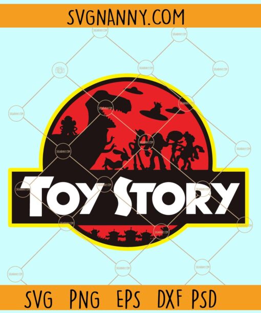 Toy Story Jurassic Park Logo Svg, Toy Story T rex PNG, Mickey Ears svg, Buzz Woody SVG