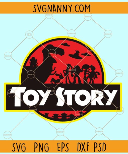 Toy Story Jurassic Park Logo Svg, Toy Story T rex PNG, Mickey Ears svg, Buzz Woody SVG