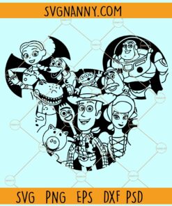 Story Mickey ears SVG, Toy Story Mickey SVG, Toy Story PNG, Mickey Ears svg