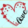 Valentine heart SVG, Heart svg, Love SVG, Kids Valentine svg, Valentines Day Svg