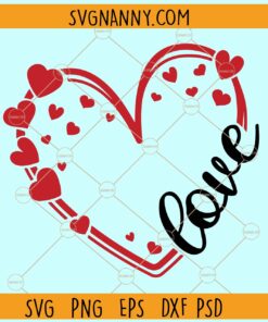 Valentine heart SVG, Heart svg, Love SVG, Kids Valentine svg, Valentines Day Svg