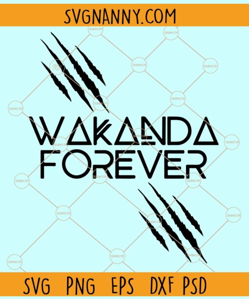 Wakanda Forever Monster claws SVG, Wakanda Forever svg, Black Panther svg