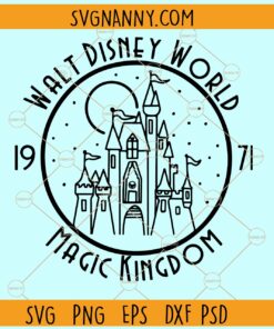 Disney World Castle Magic Kingdom 1971 SVG, Castle Svg, Mickey Castle SVG