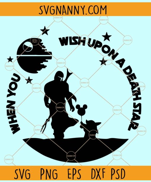 When You Wish Upon A Death Star SVG, Force With You SVG, Family Vacation SVG, Family Trip SVG