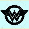 Wonder Woman logo SVG, Wonder Woman Svg, Wonder Woman Logo Decal svg