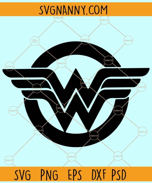 Wonder Woman logo SVG, Wonder Woman Svg, Wonder Woman Logo Decal svg