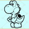 Yoshi SVG file, Yoshi Silhouette svg, Yoshi clipart svg, Super Mario svg