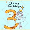 3rd Birthday ballet svg, third Ballerina birthday svg, Ballerina birthday svg