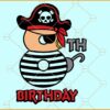 8th Pirate Birthday Svg, Pirate Number 8 svg, Birthday Number 8 svg, Pirate's hat svg