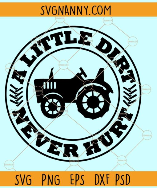 A little dirt never hurt svg, Toddler Svg, Boy Svg, Dirt Svg, Kid Svg