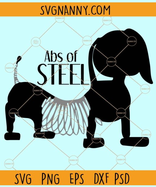 Abs of Steel Slinky Dog Story SVG. Slinky Dog SVG, Toy Story SVG