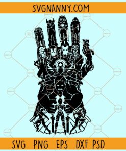 Avengers Infinity Gauntlet SVG, Thanos svg, Thanos Hand svg, Super Hero Svg, Superheroes Logo Svg