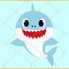 Baby shark svg, Baby shark clipart svg, Baby shark vector svg, Baby shark outline svg