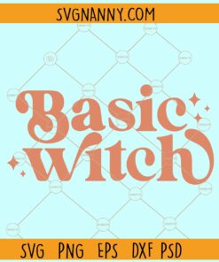 Basic Witch retro font svg, Basic Witch svg, Witchy Svg, Basic Witch PNG