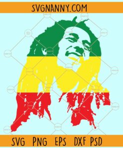 Bob Marley color SVG, Bob Marley clipart svg, Bob Marley wall sticker decor svg