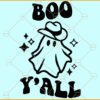 Boo Y’all Ghost Svg, Halloween svg, Ghost svg, Cute ghost svg, Boo svg