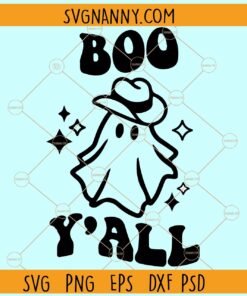 Boo Y’all Ghost Svg, Halloween svg, Ghost svg, Cute ghost svg, Boo svg