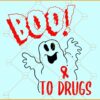 Boo to drugs svg, Ghost svg, Say Boo To Drugs, Red Ribbon Week SVG, Funny Svg