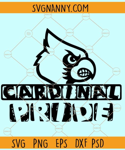 Cardinal pride SVG, Cardinal SVG, Cardinal SVG File, Cardinal Mascot SVG