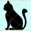 Cat Silhouette SVG, Cat SVG, Cat png, Cat vector svg, Cat outline svg, Cat illustration svg