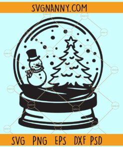 Christmas snow globe SVG, Christmas clipart svg, Christmas svg file, Merry Christmas svg