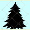 Christmas tree design silhouette svg, Christmas tree svg, Christmas svg, Christmas sign svg, Christmas svg file