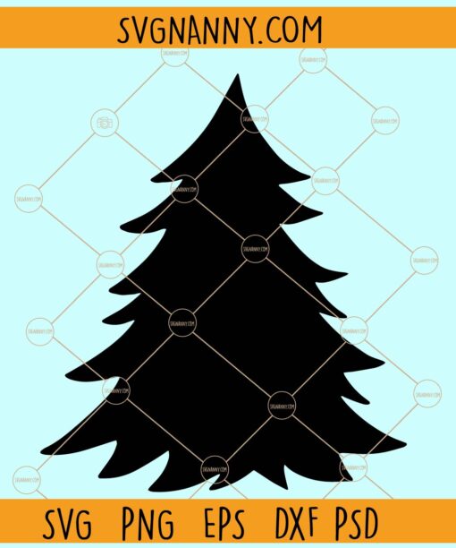 Christmas tree design silhouette svg, Christmas tree svg, Christmas svg, Christmas sign svg, Christmas svg file