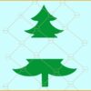 Christmas tree monogram svg, Christmas tree svg, Christmas svg, Christmas sign svg