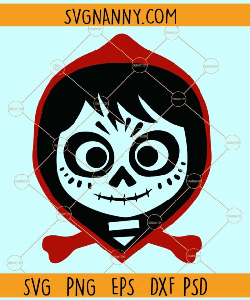 Coco Miguel face svg, Coco Day of the Dead Mask svg, Mouse Trip svg, Disney svg