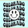 Colorado retro Smiley svg¸ Colorado svg, Colorado state svg, US State svg