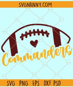 Commanders Football SVG, Commanders Mascot SVG, Team spirit svg, Commanders svg