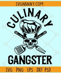 Culinary Gangster SVG, Chef SVG, Knives Chef svg, Chef Hat Svg, Cooking svg, Funny Chef Svg
