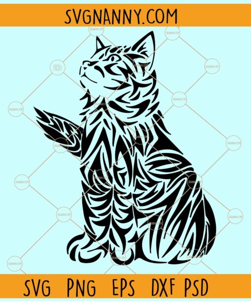 Cute Cat Mandala SVG, Cat Mandala SVG, Mandala Cat Svg, Mandala Cat Face Svg, Cute Svg