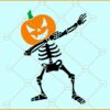Pumpkin Skeleton svg, Pumpkin Skeleton svg, Halloween Dabbing Skeleton svg